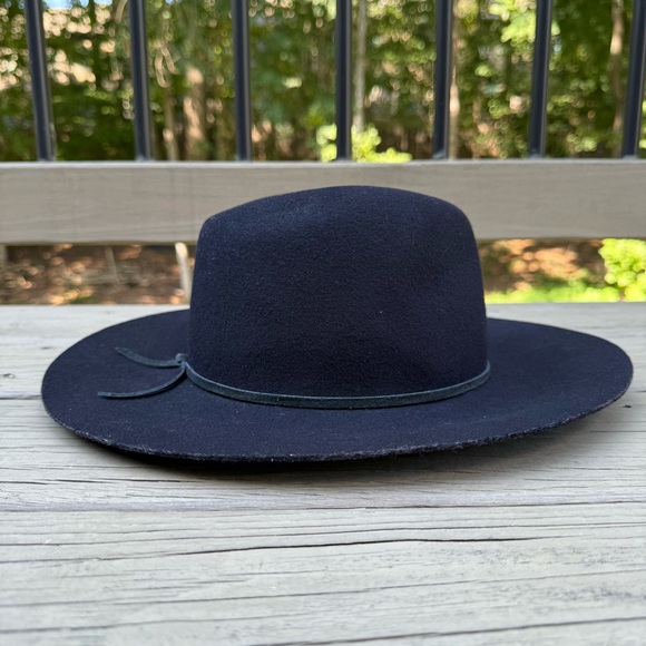 Janessa Leone black wool fedora hat main image 9